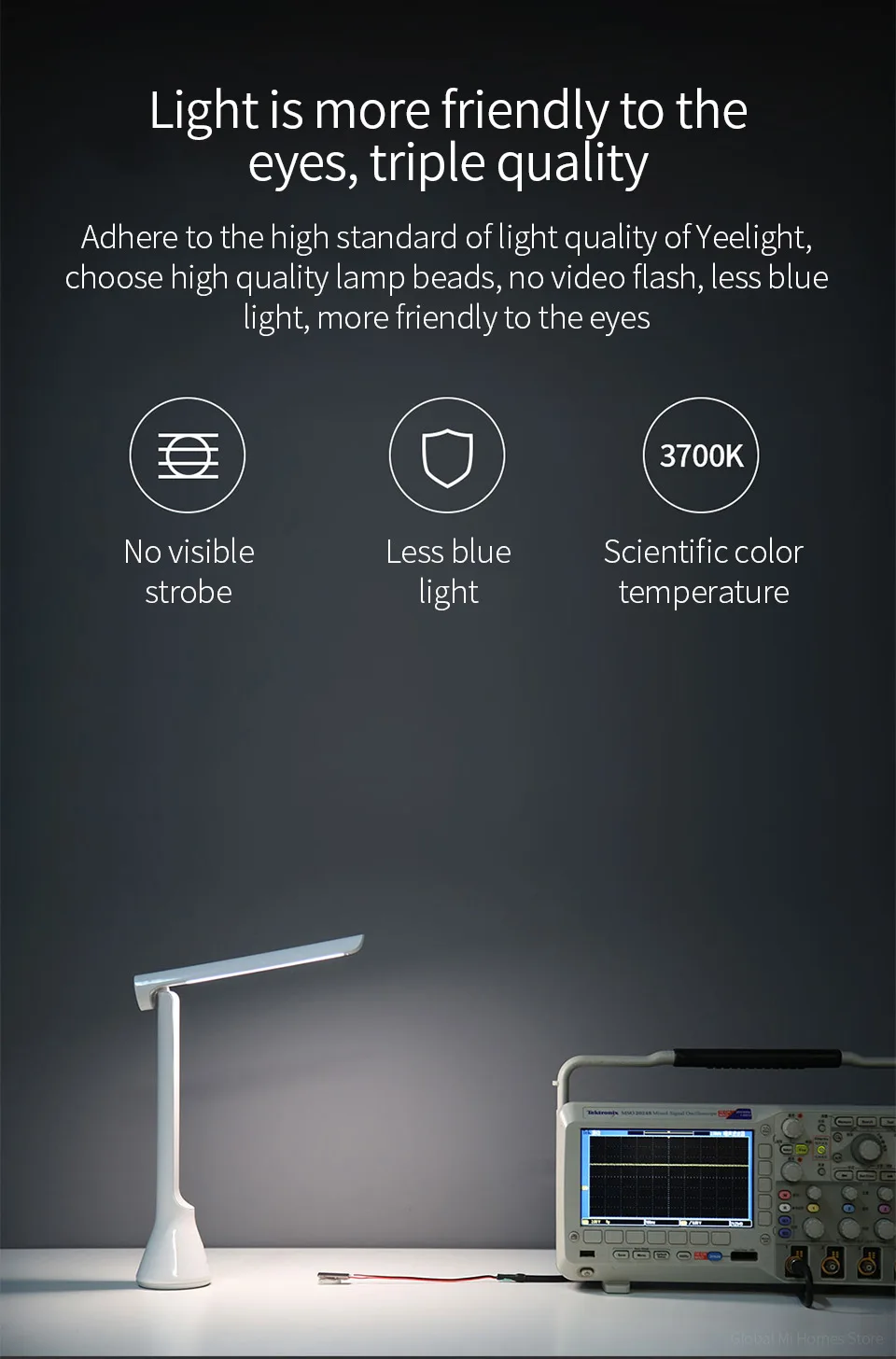 Xiaomi Mijia YEELIGHT Yeelight Складная заряжаемая настольная лампа светодиодный портативный стол для обучения стол в общежитие освещения