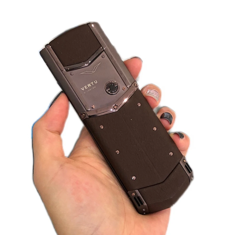 refurbished original 11 vertu mobile phone high end customized mobile phone crocodile leather exclusive for successful men free global shipping
