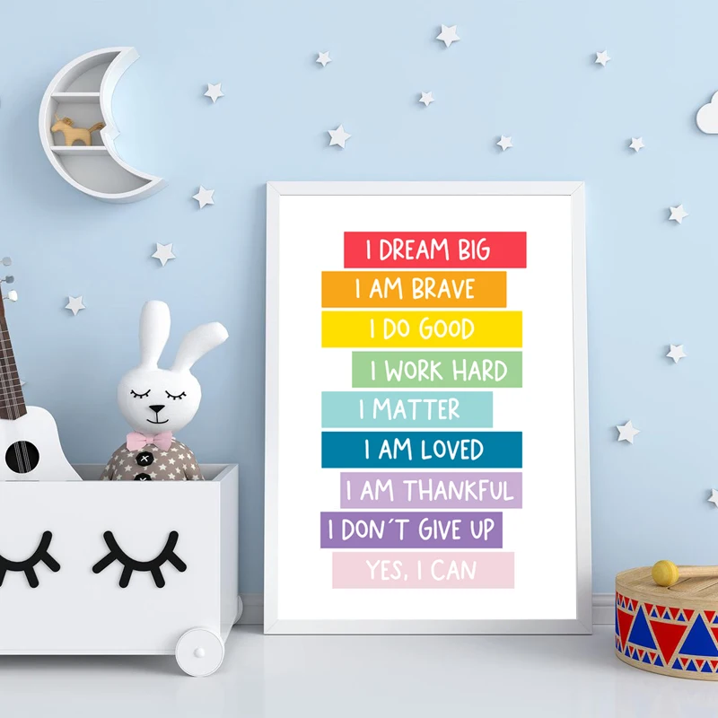 Детский положительный отзыв настенная Картина на холсте постеры принты