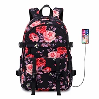 new trend floral female backpack printed women backpack school bagpack for teenage girls mochila escolar