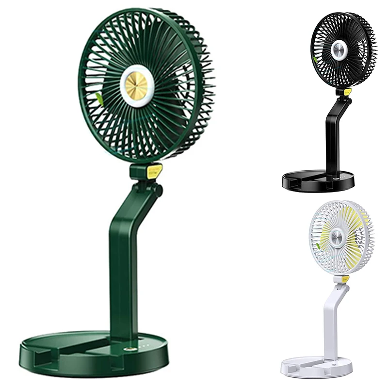 

Personal USB Desk Fan with LED Night Light,3 Speeds Portable Desktop Table Cooling Fan Powered By USB,Strong Wind
