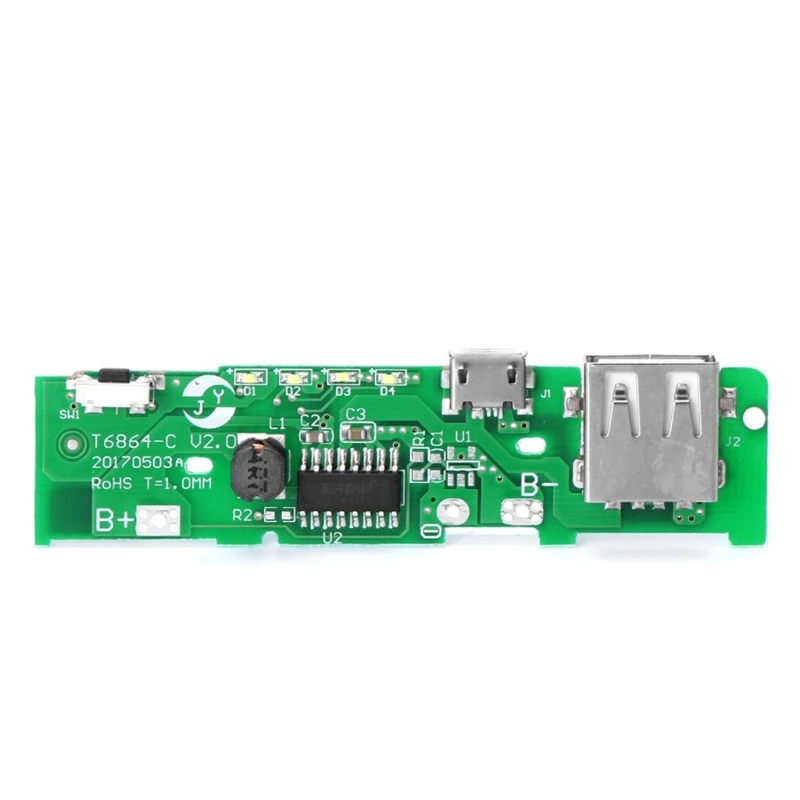 

USB 5V 2A Mobile Phone Power Bank Charger PCB Board Module For 18650 Battery W0YE