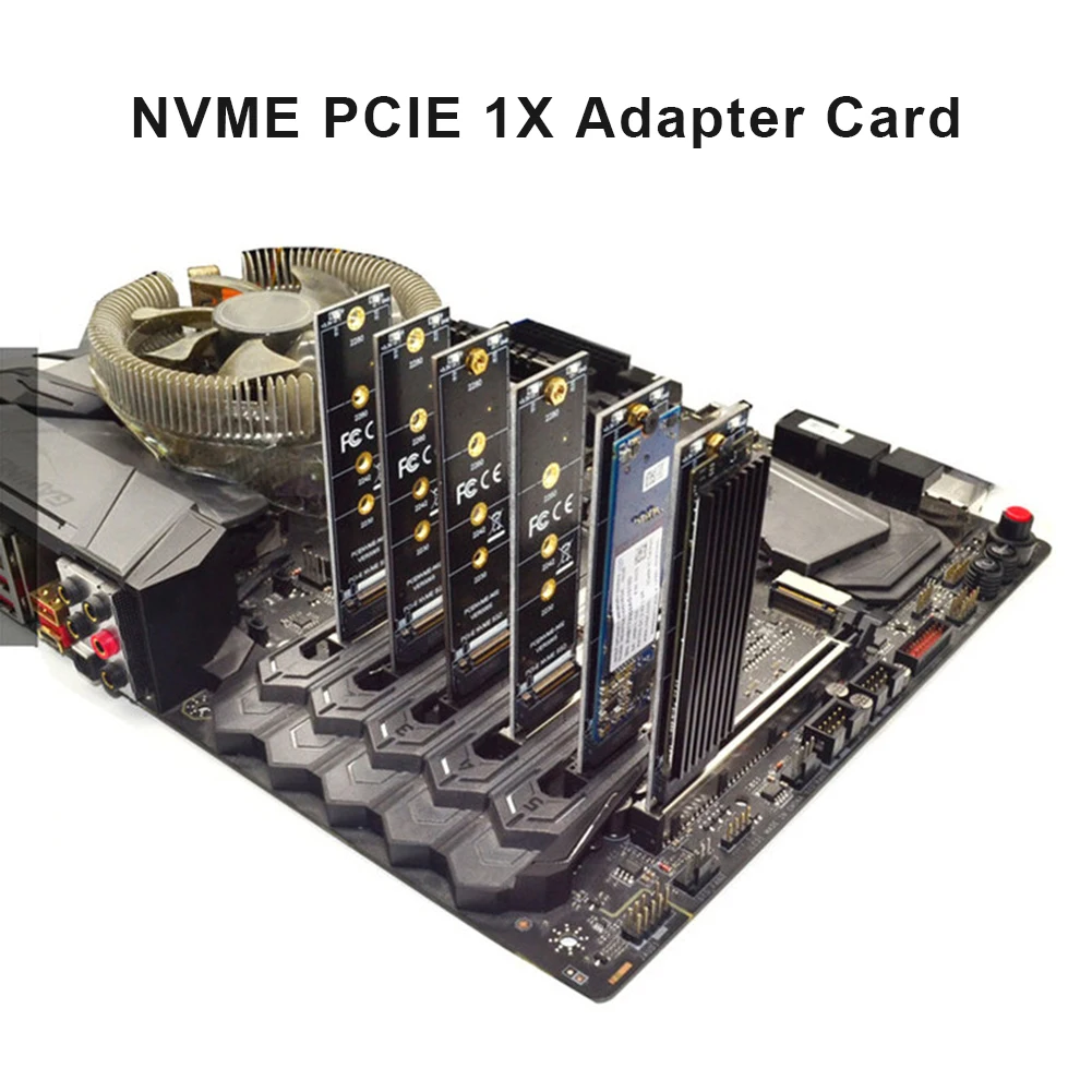Адаптер PCIE-M2 NVMe SSD M2 PCIE X1 Raiser PCI-E PCI Express M Соединитель в форме ключа поддерживает 2230