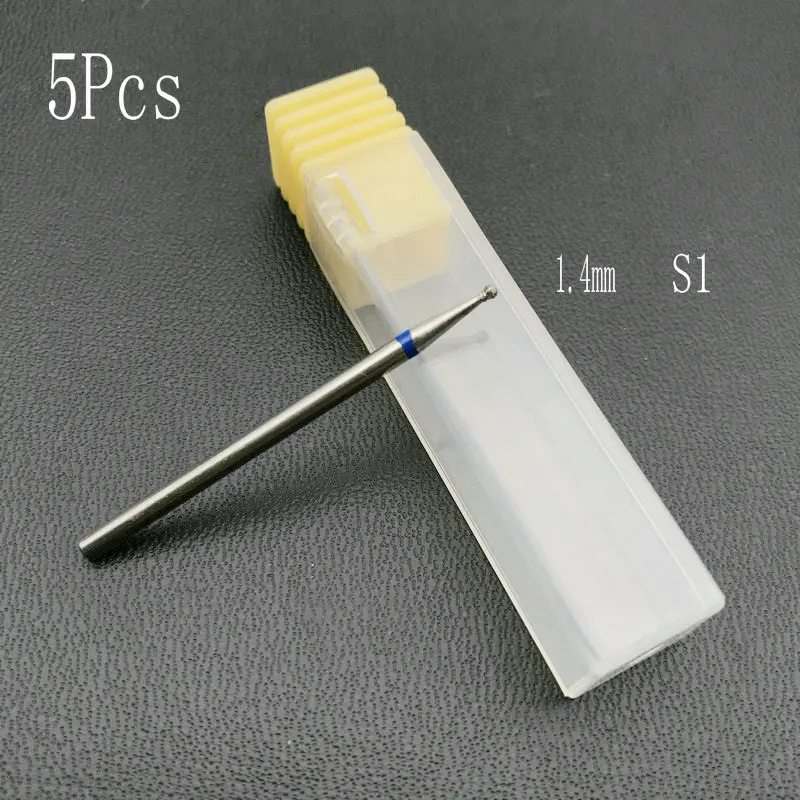 5 шт. головки сферической формы алмазные фрезы для маникюра биты ротационный