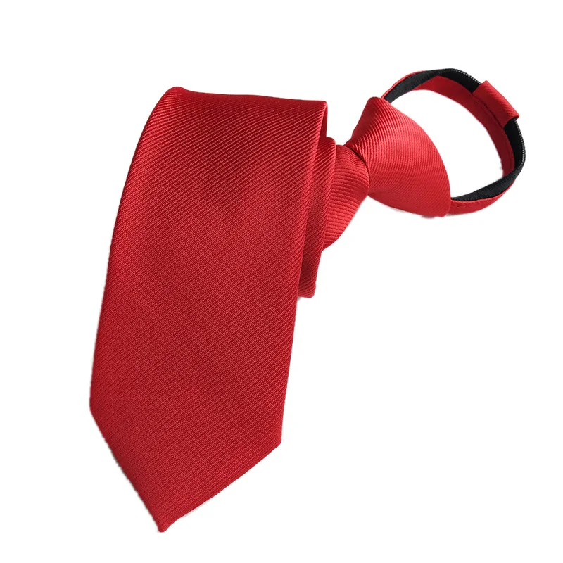 

Fashion Red Neckties for Man Wedding Party 8cm Lazy Tie Solid Striped Plaid Bussines Men Work Suit Ties Gravatas Male Necktie