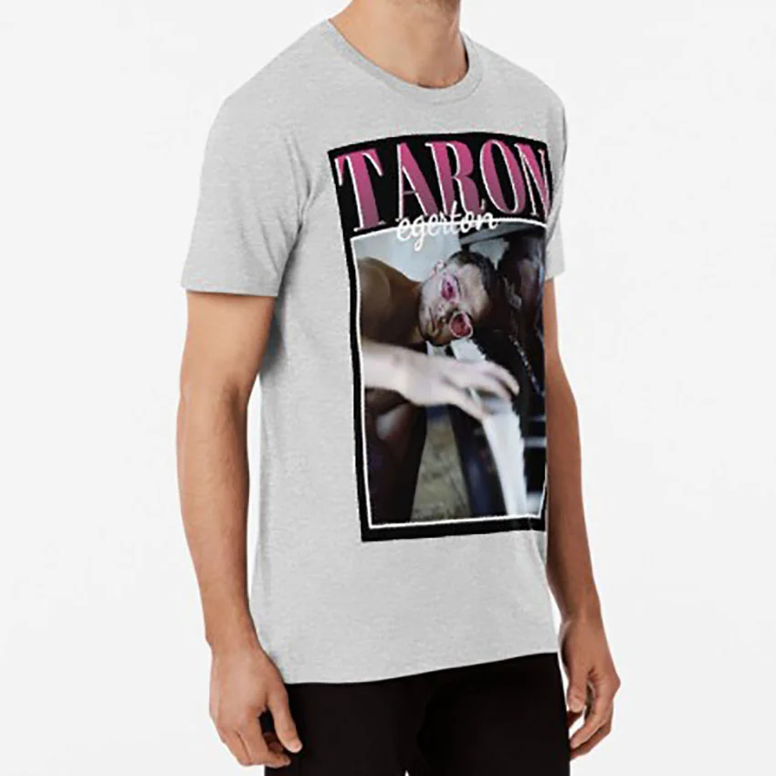 Винтажная футболка в стиле Тарон 90 лет Эгертон Элтон Джон rocketman фильм | Мужская