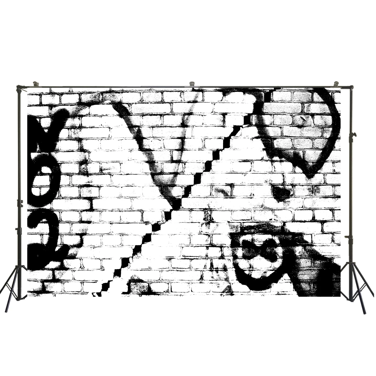 

HUAYI Photography Backdrop old graffiti brick wall photo background studio portrait photobooth birthday backdrop photocallW-3731
