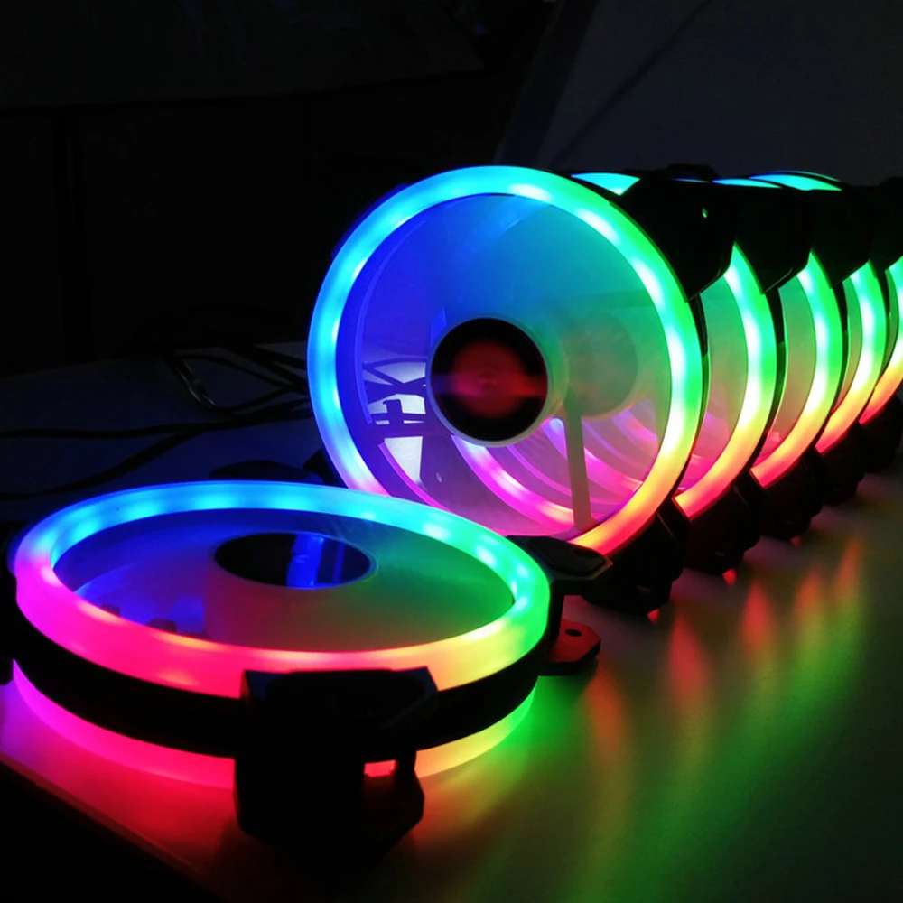 Вентилятор охлаждения для чехла компьютера 120 мм радиатор с RGB-подсветкой 12 В