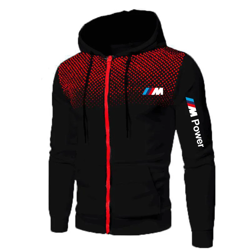 

2021 Brand Spring Autumn Sports Sweatshirt Outdoor Casual Harajuku For Bmw M Hoodies Zipper Cotton Motorcycle Sweatshirts