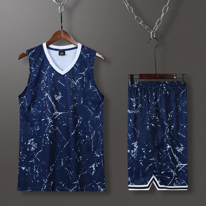 2079 navy blue set Мужской Женский Баскетбол Джерси спортивный комплект одежды форма баскетбол Джерси рубашки шорты набор костюм Индивидуальный принт - Цвет: 2079 navy blue set