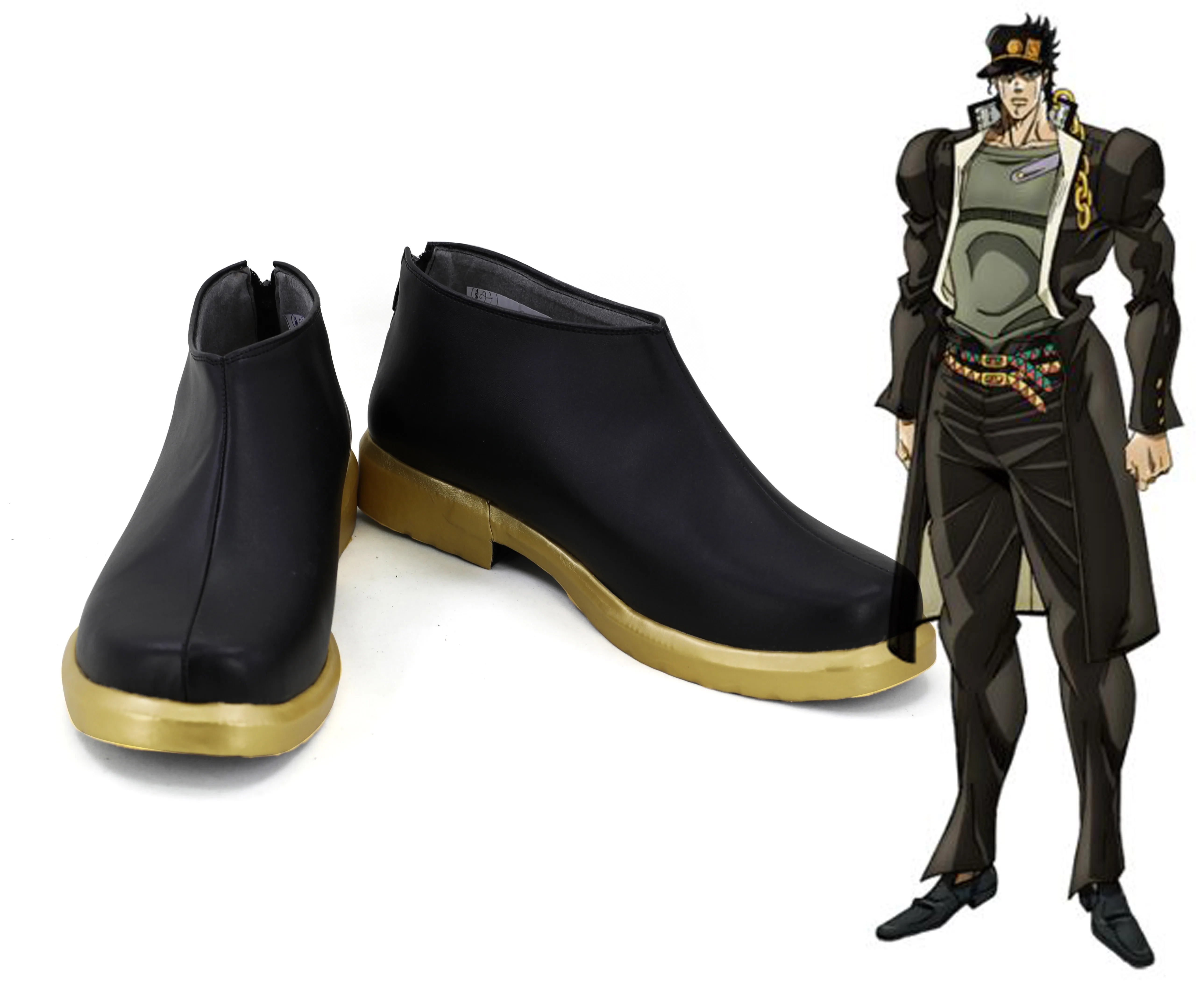 shoes Anime Kujo Jotaro Cosplay Costumes Anime JoJo's Bizarre Adventure Halloween Party Men Women Clothing Full Set - Цвет: shoes
