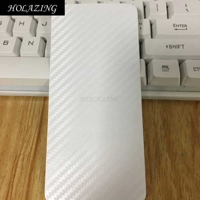 2 упаковки полупрозрачного углеродного волокна шаблон Дизайн Наклейка задняя