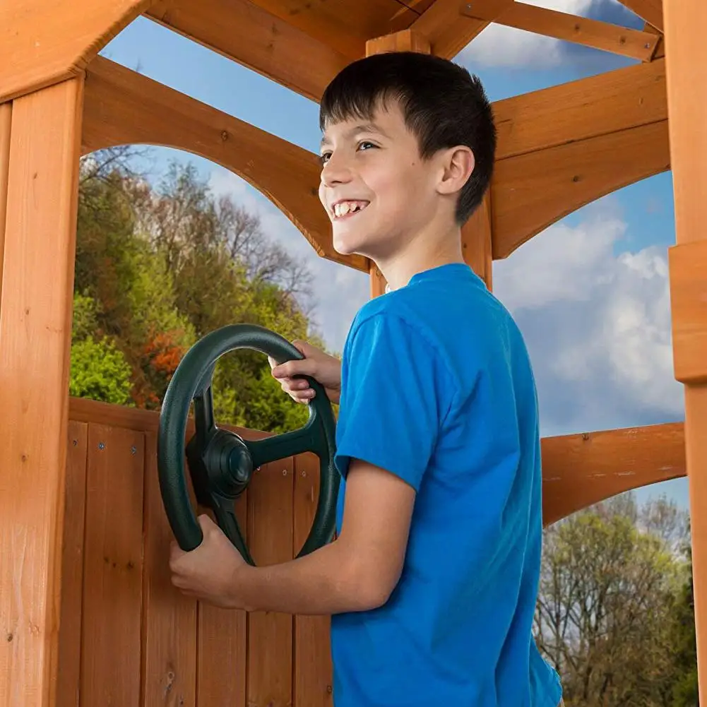 10 дюймовая детская игровая площадка игрушка с рулевым колесом качели набор