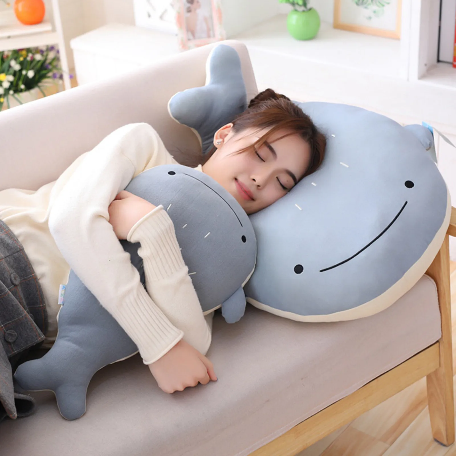 

Plush Toy Cotton Cute Animal Shape Throw Pillow Toys Gift Back Support Soft Nap Cushion Home Decor Stuffed Doll Gift For Girls