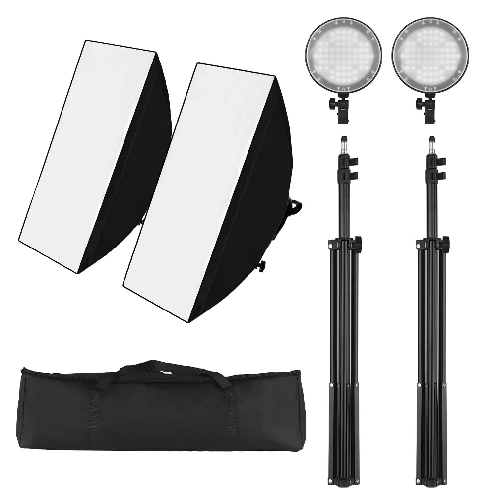Софтбокс для студийной фотосъемки светодиодный светильник комплект включая