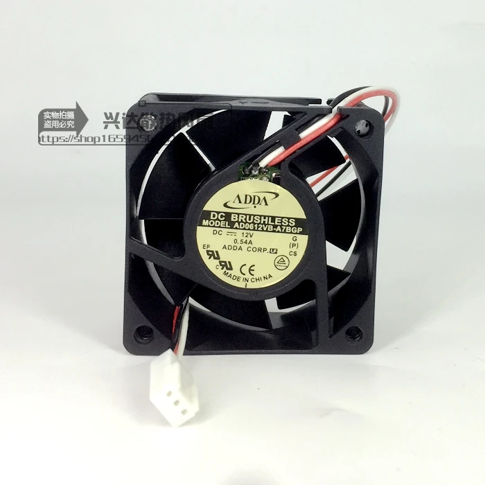 ADDA AD0612VB A7BGP DC 12V 0.54A 60x60x25 мм 3 Провода Сервер вентилятор охлаждения|Кулеры и системы