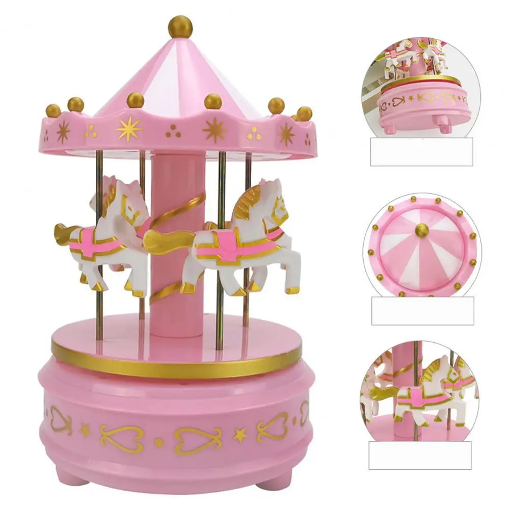 

Cute Merry-Go-Round Carousels Music Box Birthday Present Ornament Decoration