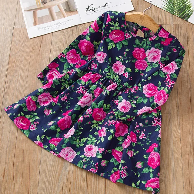 Spring Autumn Long Sleeves Children Girl Clothes Casual School Dress for Girls Mini Tutu Kids Party Wear Clothing | Детская одежда и