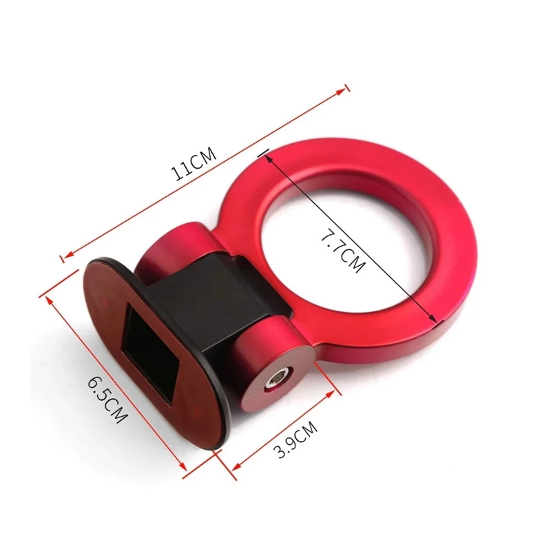 

For Universal Car SUV Track Racing Style Aluminum Tow Hook Ring Auto Decoration Accessories