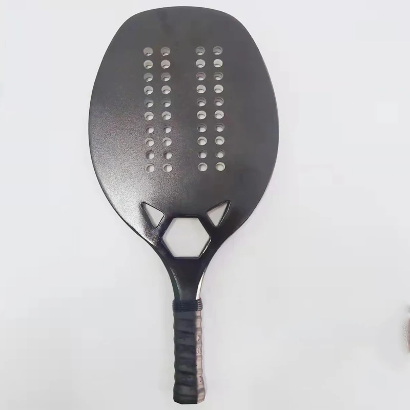 High Quality Carbon And Glass Fiber Beach Tennis Racket Face Tennis Racquet Pure Black Cricket Bat