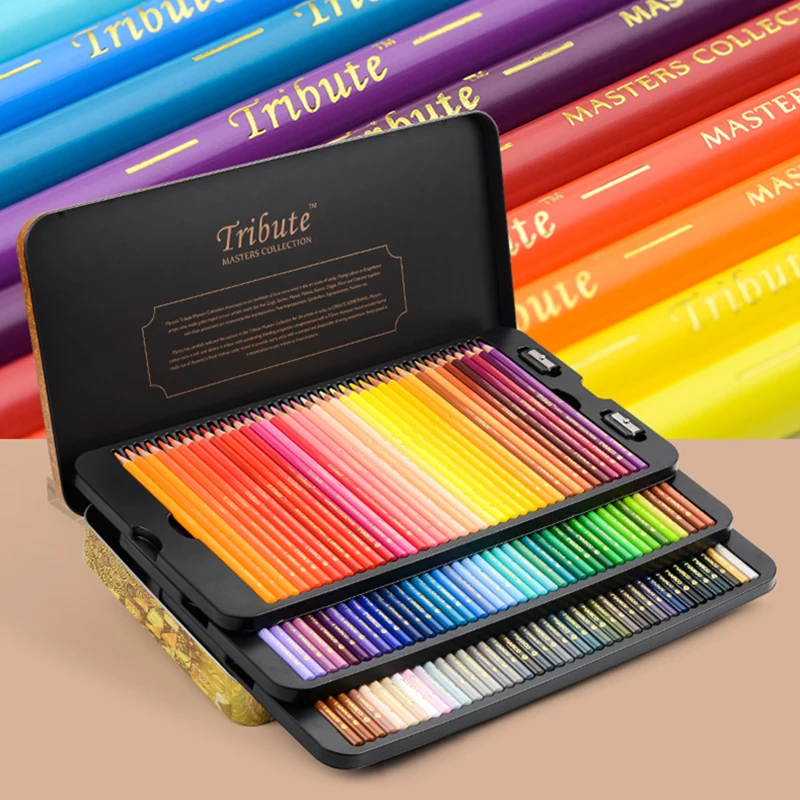Set With Sharpener Oily&watercolor Pencil Sketch Painting Fo