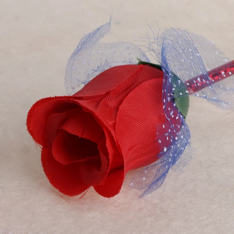 Роза цветок Декор Шариковая ручка синяя гелевая канцелярские принадлежности