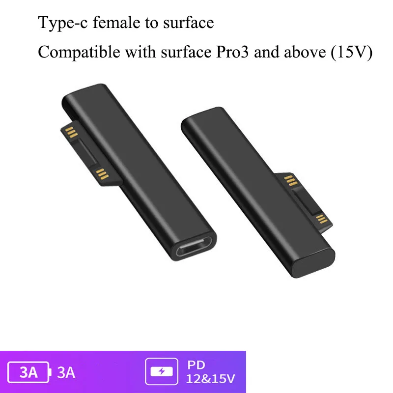 Зарядное устройство с магнитной головкой 1 5 м/1 м USB Type C 65 Вт 15 В 3 А кабель для