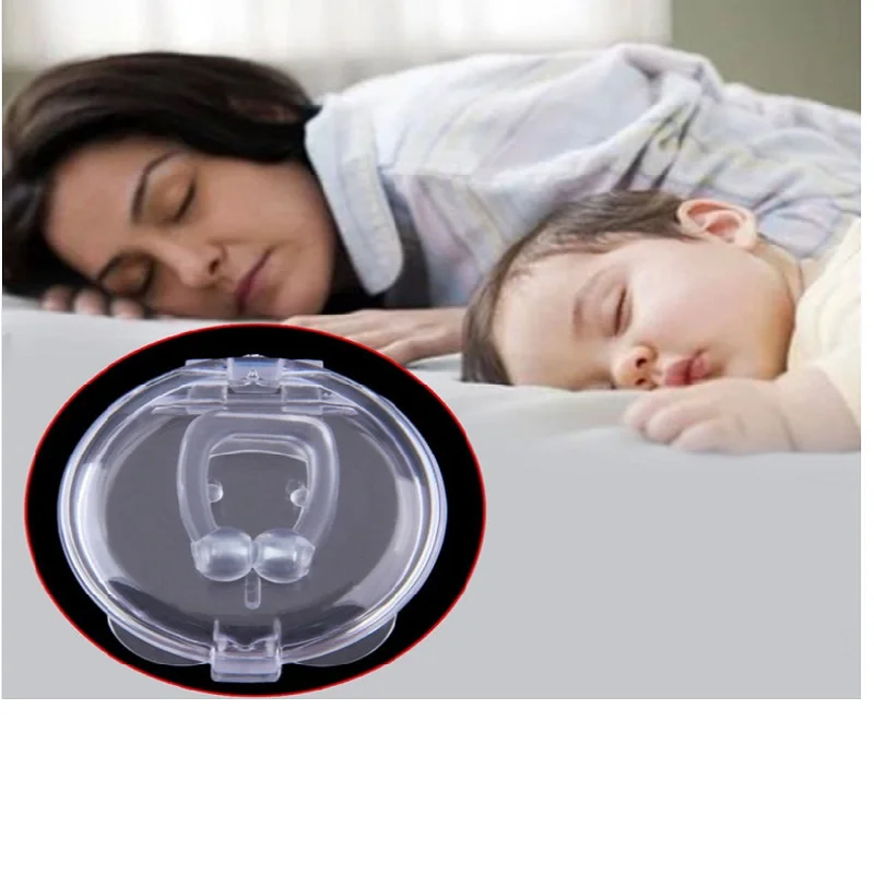 Силиконовая Магнитная заглушка для храпа устройство против зажим носа магнит