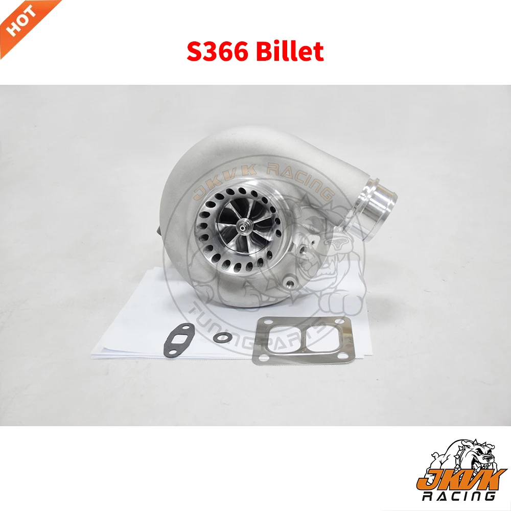 JKVK RACING S366 Billet 66mm Compressor Wheel T4 Twin Scroll 0.91 A/R Turbo Charger 4.21'' V-band 400-750HP+ | Автомобили и