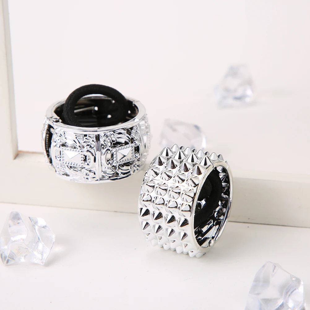 Женская эластичная резинка для волос в стиле панк аксессуары индивидуальное