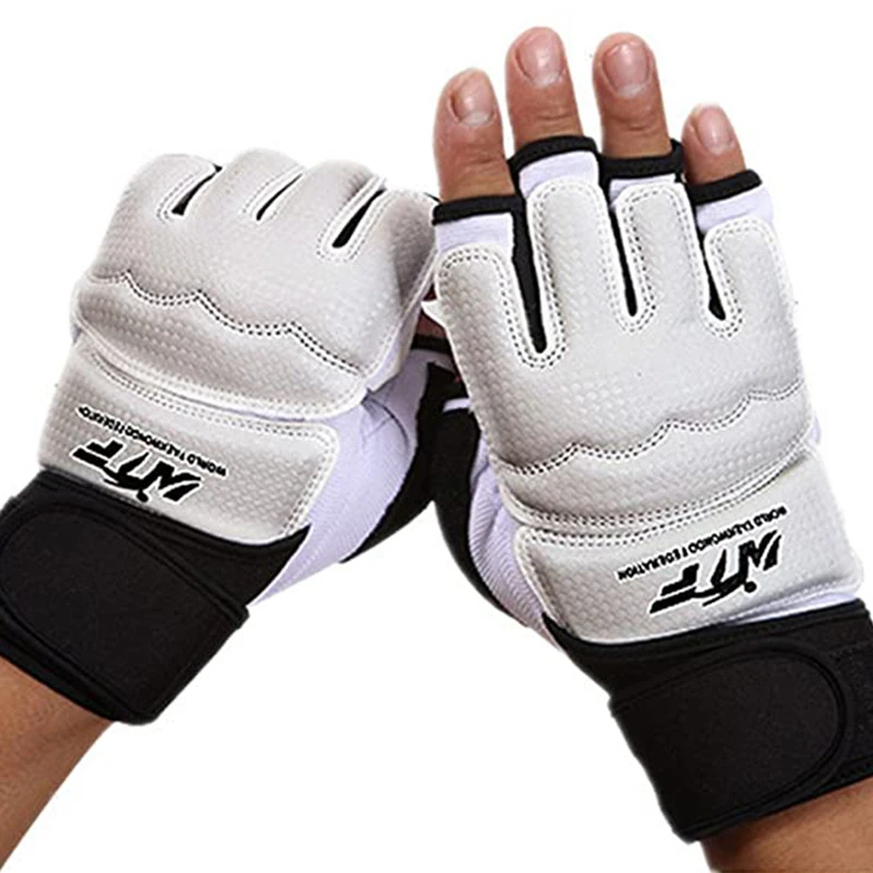 Перчатки для тхэквондо наждачный мешок Муай Тай Бокс тренировочный наполовину