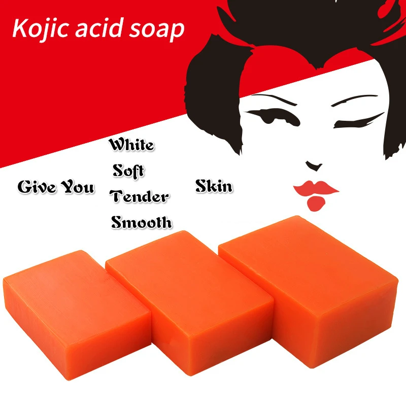 

Whitening Skin Kojic Acid Soap Handmade Soaps Glutathione Facial Bath Soap Antibacterial Cleanser