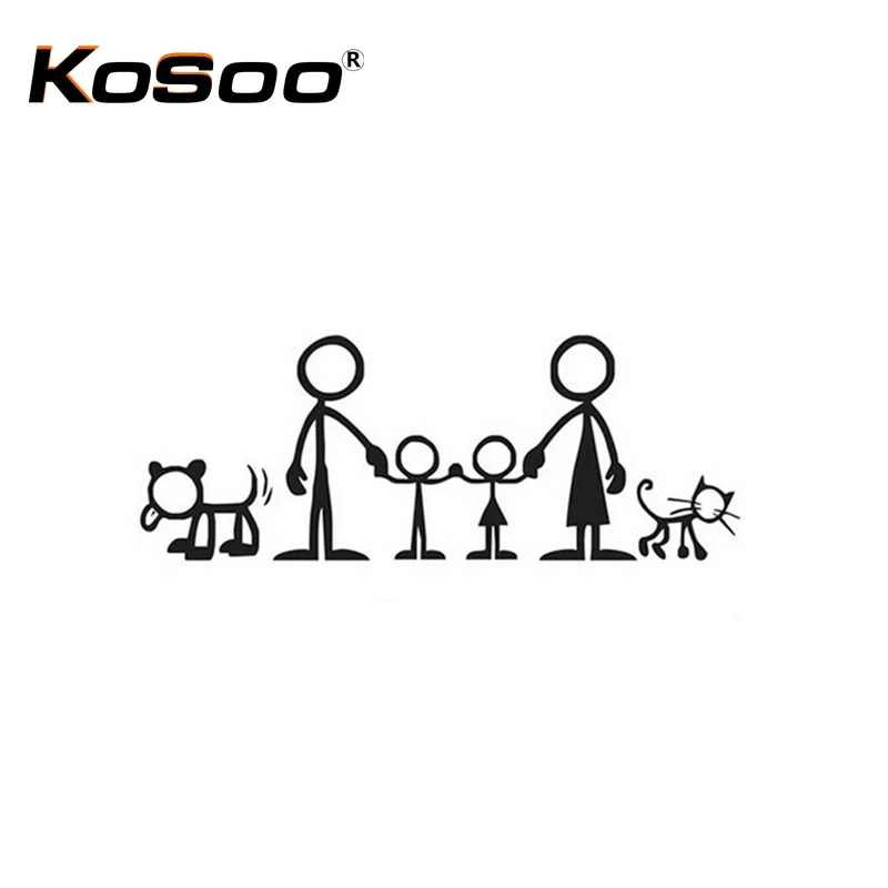 KOSOO Бесплатная доставка для автомобильного стайлинга симпатичный семейный