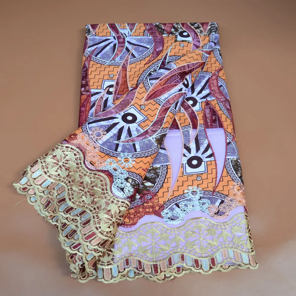 

JNP New Arrival African Lace Wax Fabric Net French Soft Mesh Laces High Quality 5yards for Occasion Dress