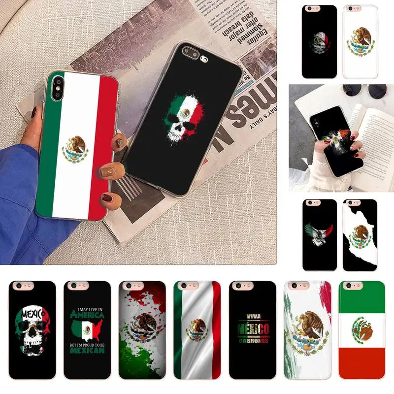 Чехол для телефона с мексиканским флагом iPhone 11 12 13 mini pro XS MAX 8 7 6 6S Plus X 5S SE 2020 XR |