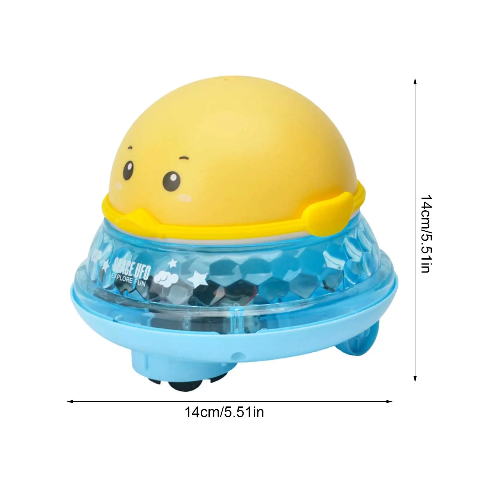 

New Baby Play Bath Water Toys Electric Induction Water Spray Ball with Light Music Bathroom Interactive Water Spray Beach Toy
