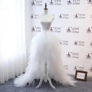 Женская многослойная юбка-пачка со шлейфом, свадебная юбка на заказ