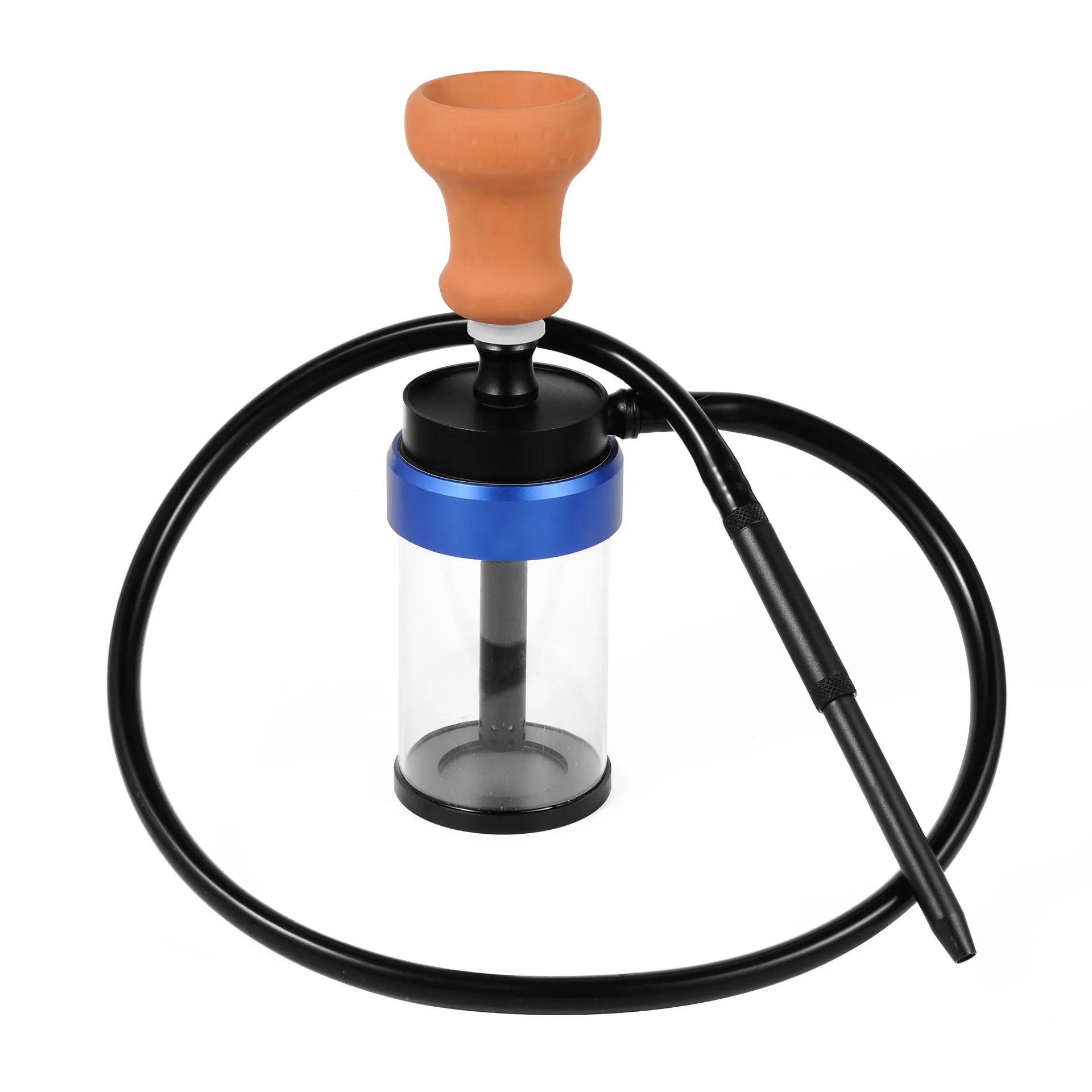 

Портативный кальян, набор мини-акриловых водопроводных трубок с силиконовым шлангом, красная глина, аксессуары для кальяна