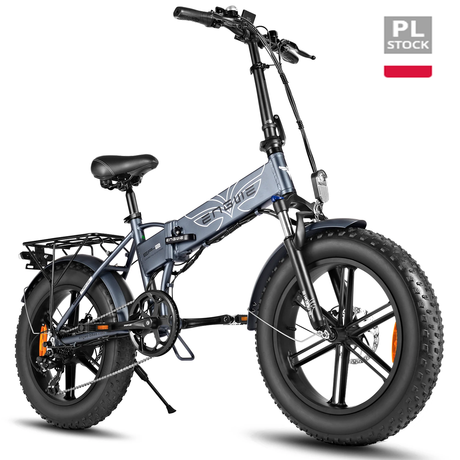 20-дюймовый складной толстый велосипед Электрический снежный горный Engwe Electric Ebike