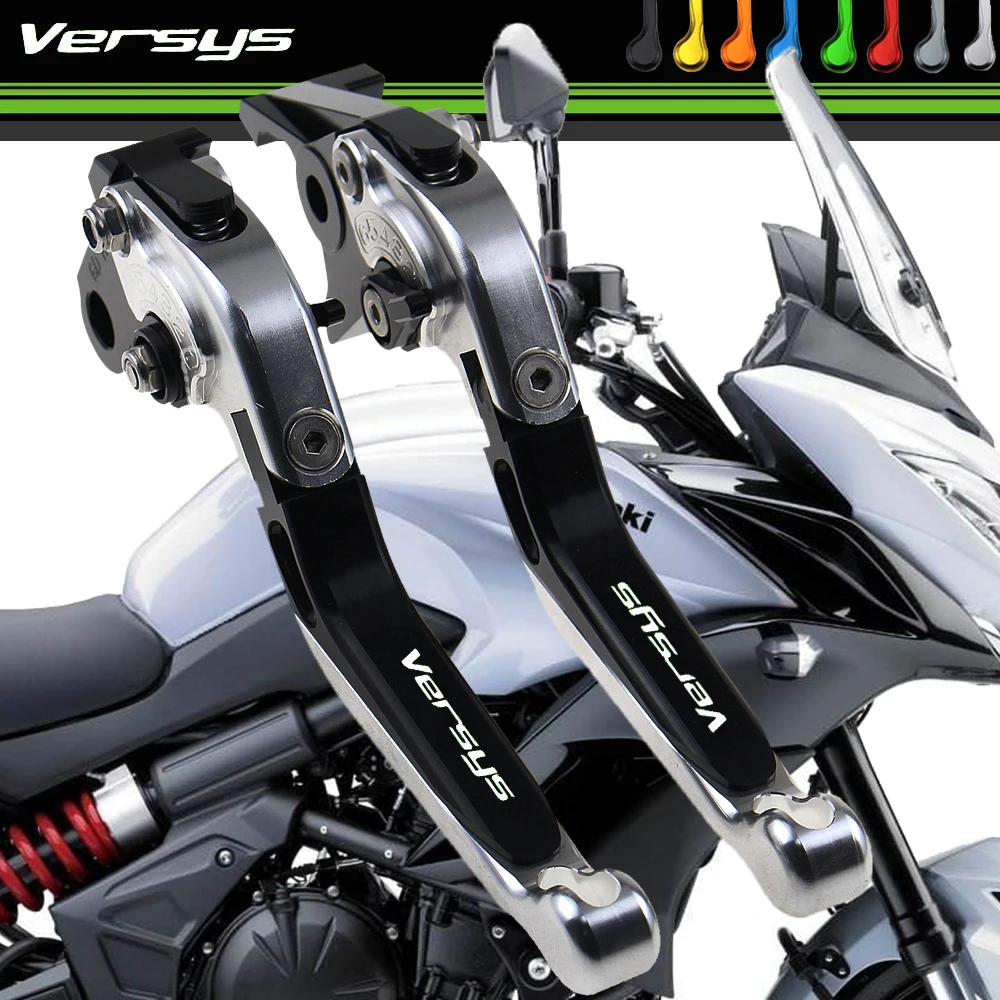 

Логотип Versys для KAWASAKI VERSYS 650 VERSYS650 2006 2007 2008 мотоциклетные Складные Выдвижные рычаги тормоза и сцепления