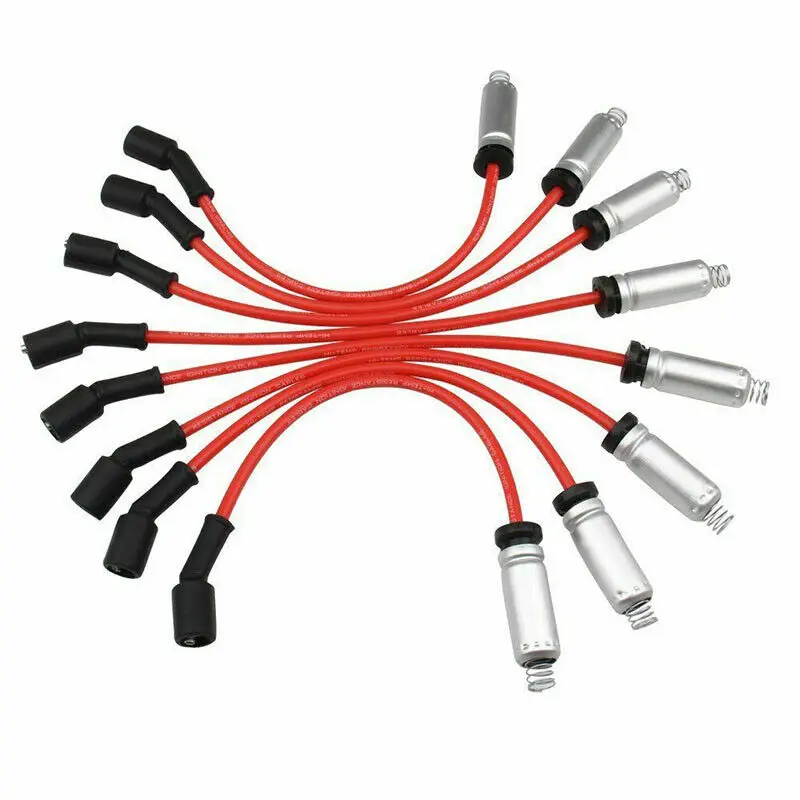 Набор проводов для свечей зажигания красного цвета комплект Sparkplug Chevrolet GMC GM 6 0 л V8