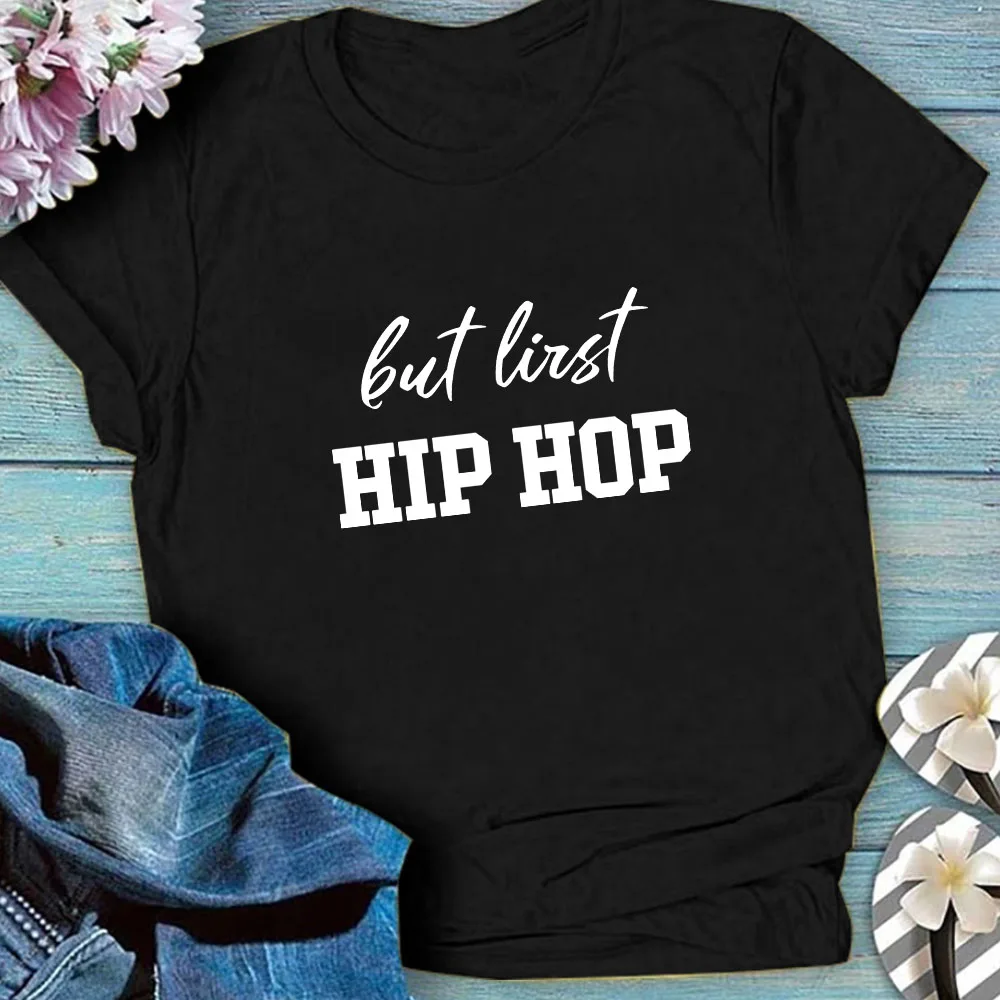 2QIMU Футболка женская но первая хип хоп тройник раппер уличная музыка подарки для