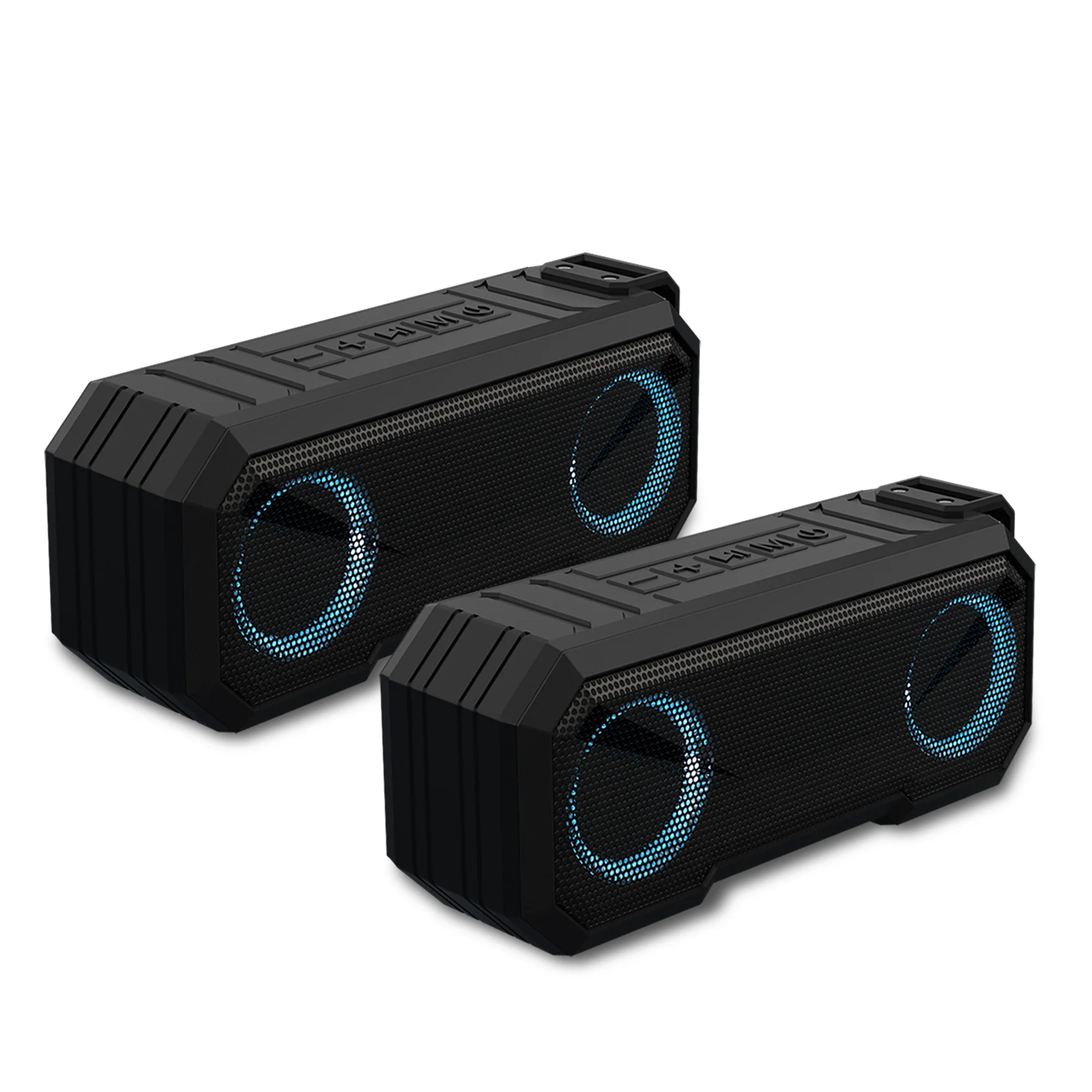 

Sound Town Pair of X8 Portable Bluetooth Speakers with IPX7 Water and Dust Proof, Stereo Sound，for Home and Outdoor, Black