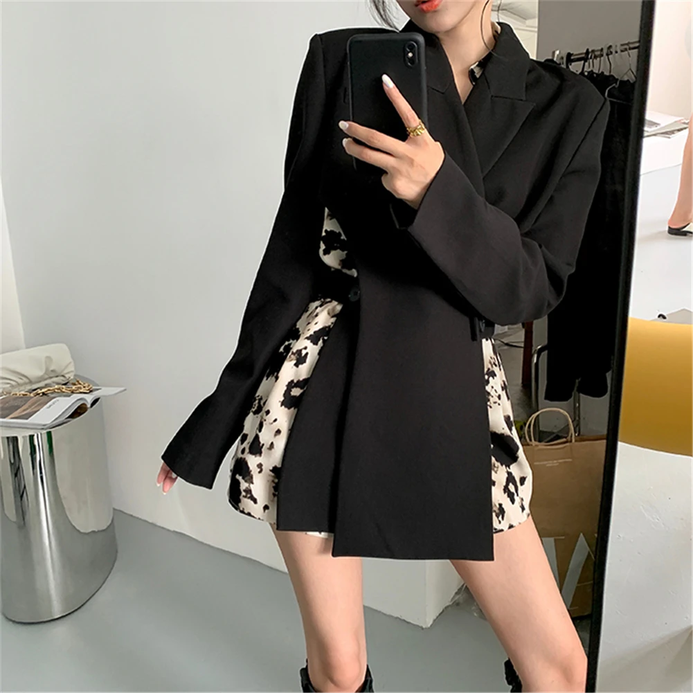 

2021 Spring New Blouses Plaid All-Match Fashion Gothic Clothes Women Long Sleeve Print Leopard Breasted Button Boyfriend Shirts