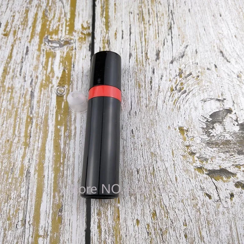 Черный круглый блеск для губ многоразовая бутылка пустая пластиковая