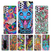 colourful psychedelic case funda for samsung galaxy a52 a51 a50 a71 a72 a70 a12 a22 a31 a32 a21s a30 a40 a41 a42 a11 cover coque