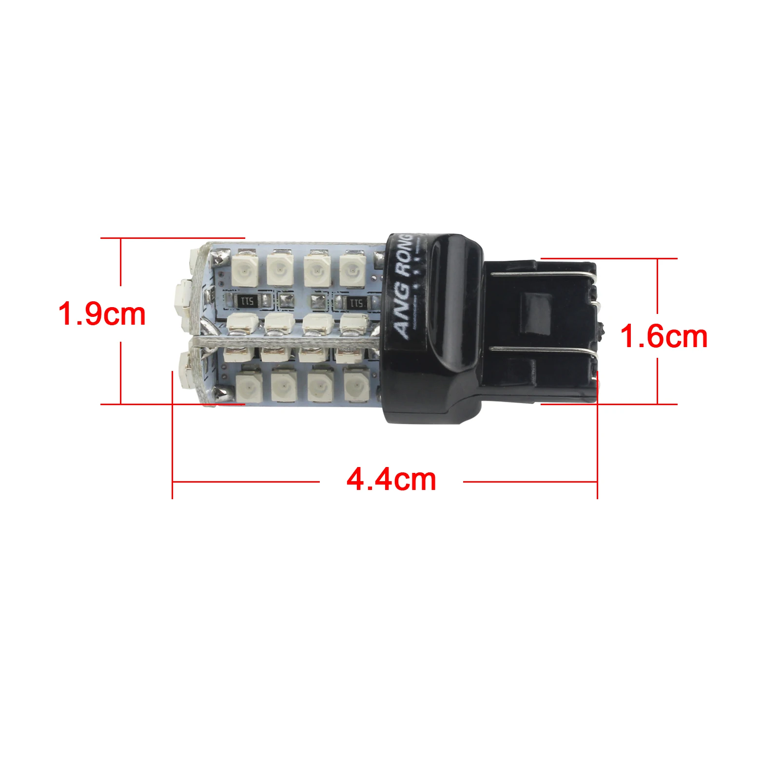 ANGRONG 2x7443 580 W21/5W 40 SMD Светодиодная лампа босветильник задний стоп светильник