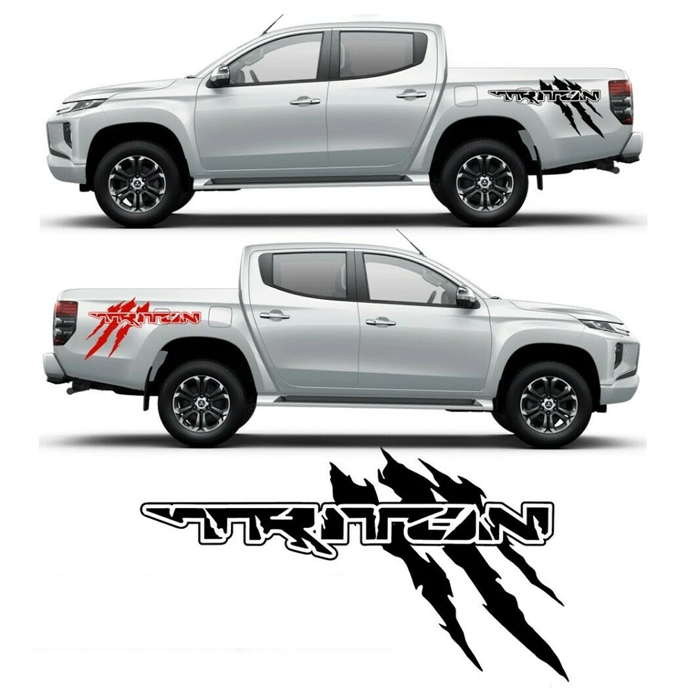 2 наклейки для Mitsubishi L200 TRITON CLAWMARK Pick up 4x4 | Автомобили и мотоциклы