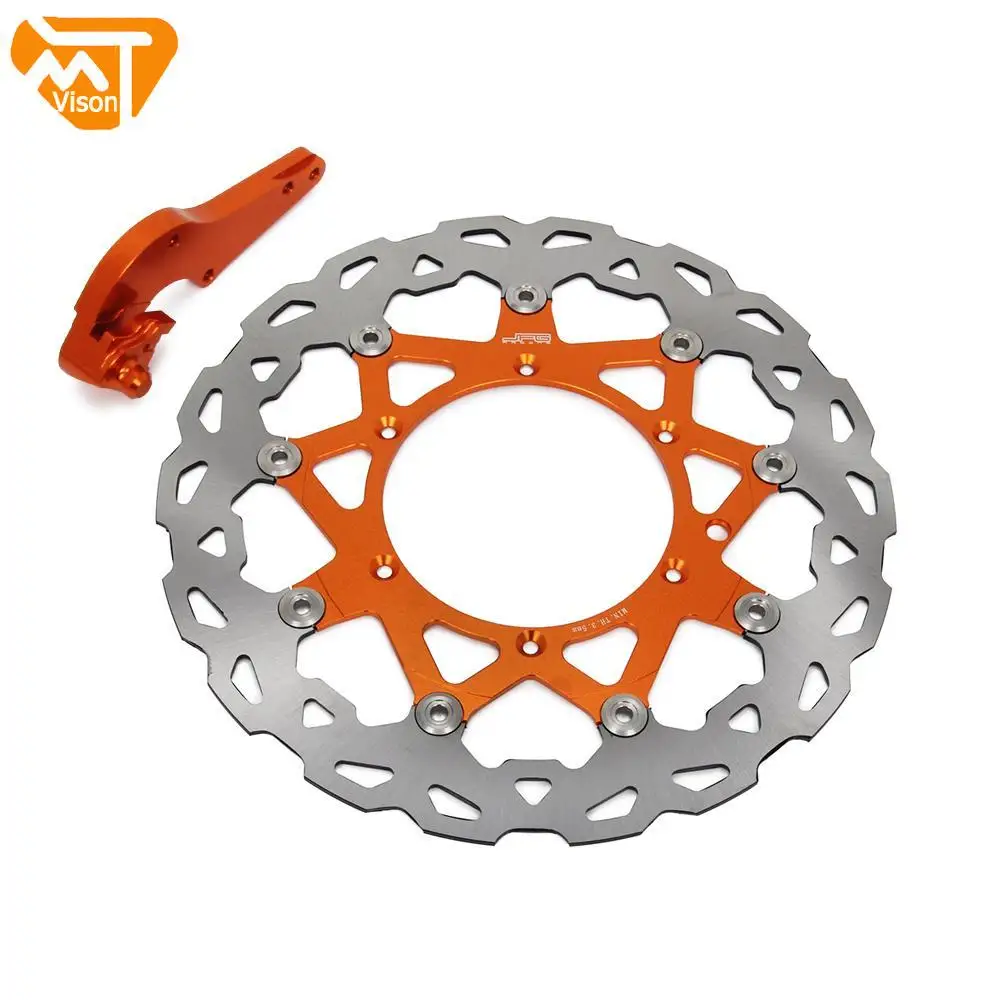 Motorcycle Dirt Bike Front Floating Brake Disc Rotor And Bracket For KTM EXC SX GS MX SXS MXC 125 200 250 300 350 380 1991-2009 |