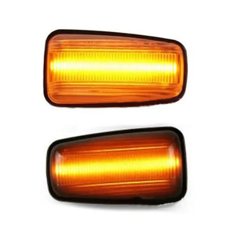 

2Pcs/Pair Dynamic Flowing LED Side Marker Light Front Rear Turn Signal Blinker Repeater Lamp for Peugeot 306/106II/Partner